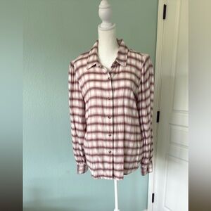 Rails Pink and White Plaid Shirt